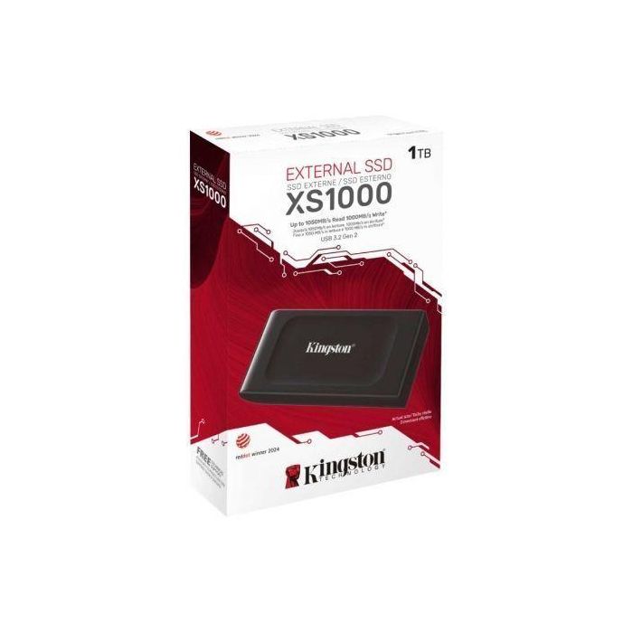 Kingston XS1000 SSD Externo 1TB USB 3.2 Gen 2 Tipo C 1050 MB/s Negro 2