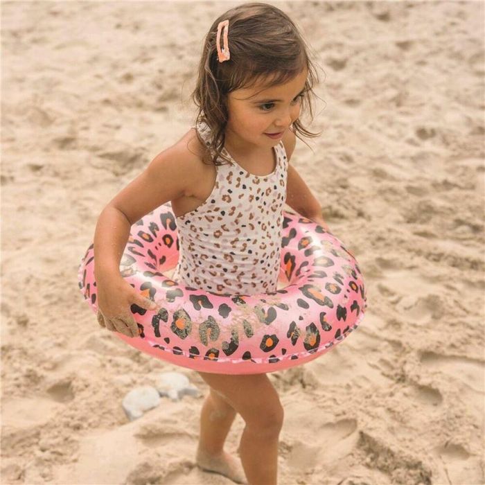 Flotador Hinchable Swim Essentials Leopard Rosa claro 1