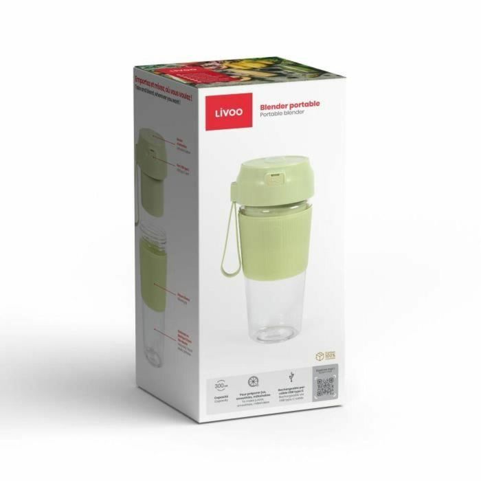 Livoo DOP248M Licuadora Portátil Color Matcha 2 Livoo DOP248M Licuadora Portátil Color Matcha 2