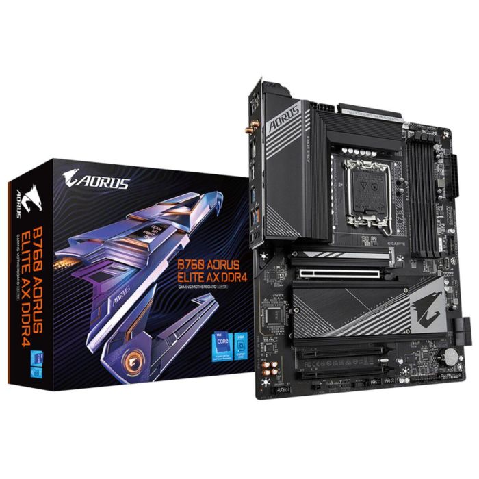 Placa Base Gigabyte B760 AORUS ELITE AX DDR4 (rev. 1.0) INTEL B760 EXPRESS LGA 1700