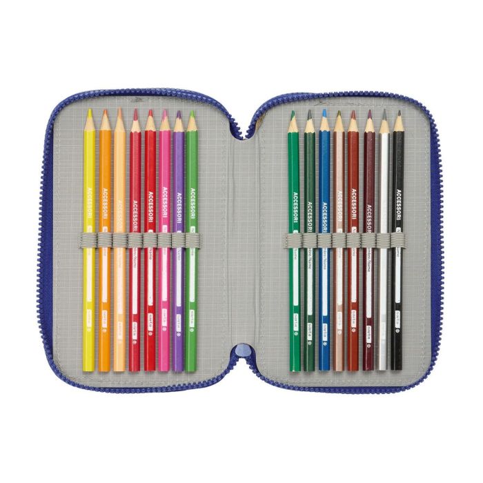 Plumier Escolar Safta Triple 36 Piezas F.C. Barcelona 195x125x55 mm 2