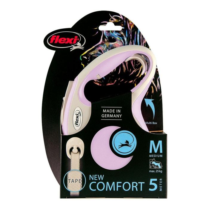 Correa para Perro Flexi NEW COMFORT Rosa Talla M 1