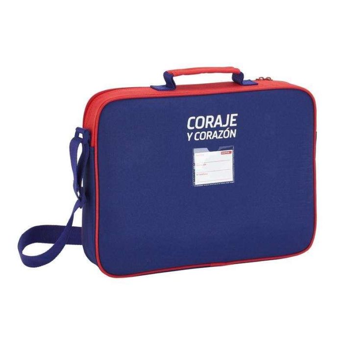 Cartera Escolar Atlético Madrid Rojo Azul Blanco (38 x 28 x 6 cm) 1
