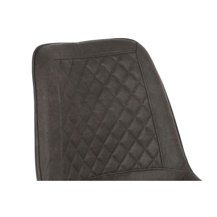 Silla DKD Home Decor Negro Gris Metal Poliuretano 63 x 49 x 85 cm 49 x 59 x 87 cm 1
