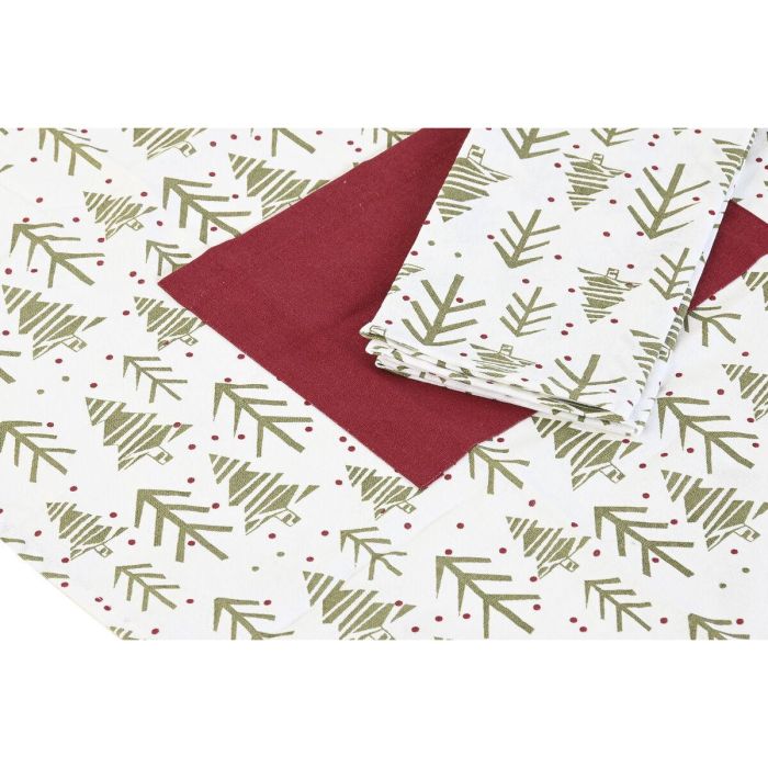 DKD Home Decor Delantal de Navidad Alpina con Árboles - Set de 2, Poliéster 80x60cm. Colores Verde, Rojo, Beige y Blanco 3 DKD Home Decor Delantal de Navidad Alpina con Árboles - Set de 2, Poliéster 80x60cm. Colores Verde, Rojo, Beige y Blanco 3
