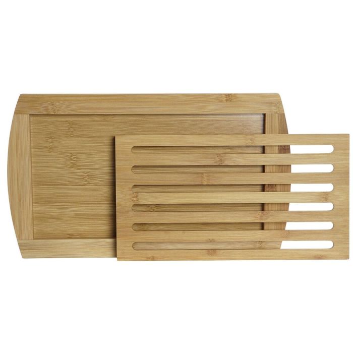 Tabla Cortar Basicos DKD Home Decor Natural 21 x 2 x 36 cm 2