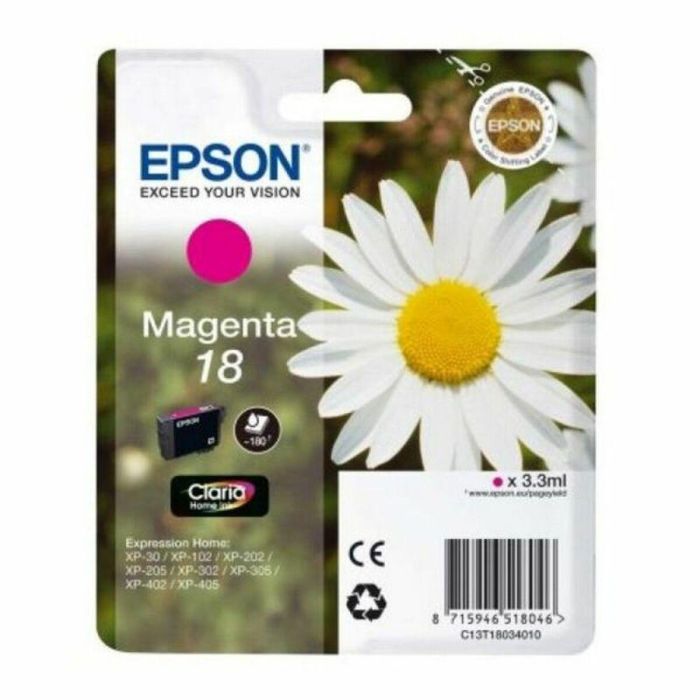 Epson Expression Home XP-102/205/305/405 Cartucho Magenta nº18 1