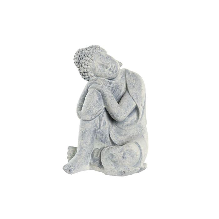 Figura Oriental DKD Home Decor Gris Claro 14 x 23 x 18 cm