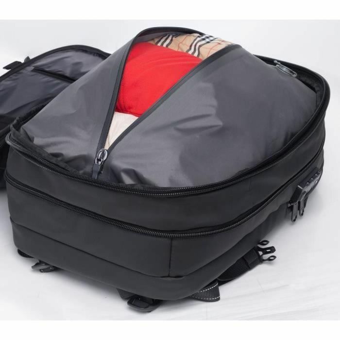 Swiss Fly AUC3700923607139 - Bolsa de Viaje de Compresión al Vacío 40 L - Bomba Externa, Multibolsillos, Impermeable, Antirrobo 5