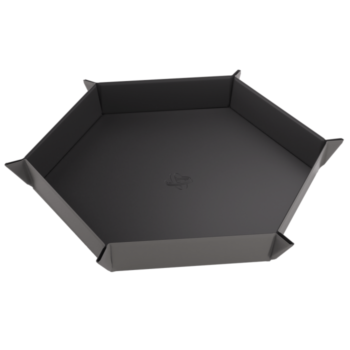 Magnetic Dice Tray Hexagonal Black/Gray