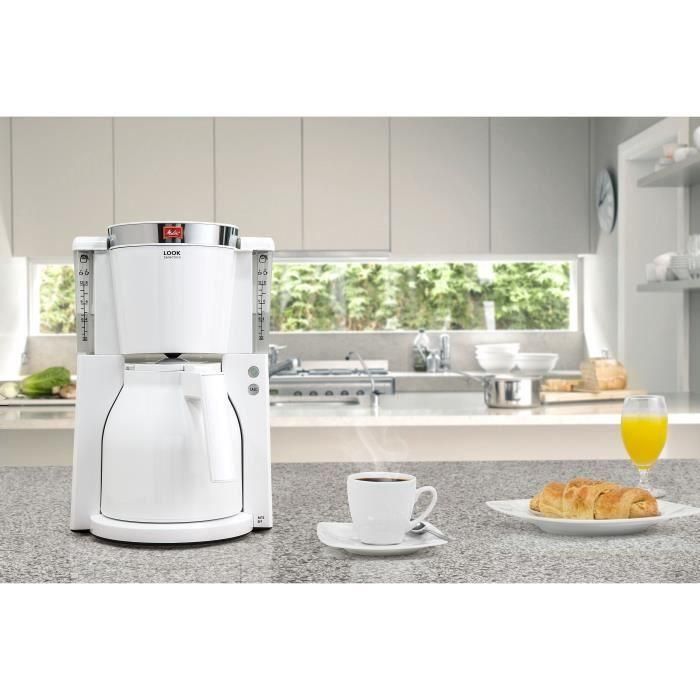 MELITTA 1011-11 Cafetera Look IV Therm Selection 1011-11 Blanco / Acero cepillado 1 MELITTA 1011-11 Cafetera Look IV Therm Selection 1011-11 Blanco / Acero cepillado 1