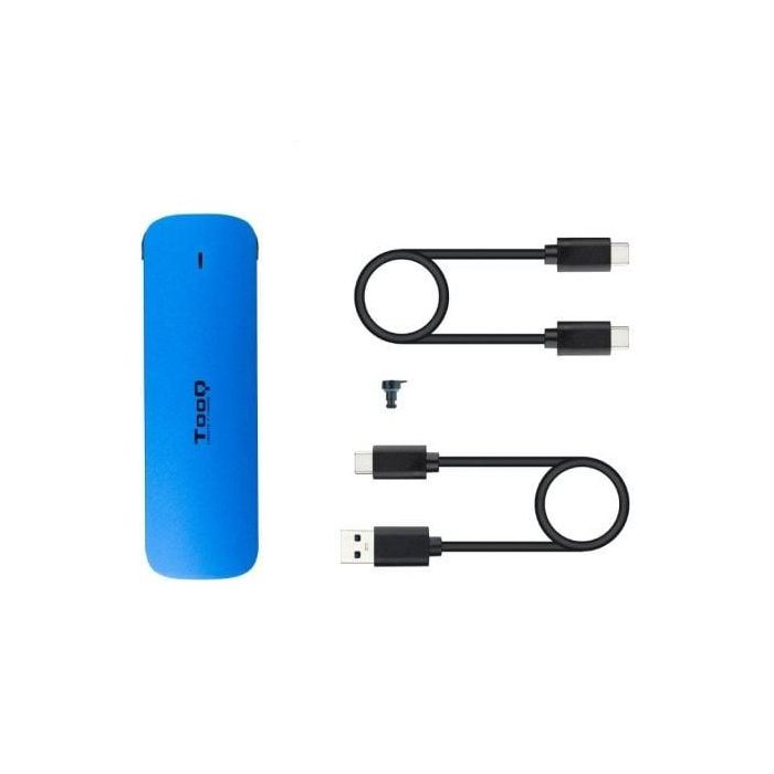TooQ TQE-2201BL Caja Externa SSD M.2 NVMe USB-C 3.2 Gen 2 (10Gbps) PCIe Aluminio Azul, Incluye Cables USB-C/A 1 TooQ TQE-2201BL Caja Externa SSD M.2 NVMe USB-C 3.2 Gen 2 (10Gbps) PCIe Aluminio Azul, Incluye Cables USB-C/A 1