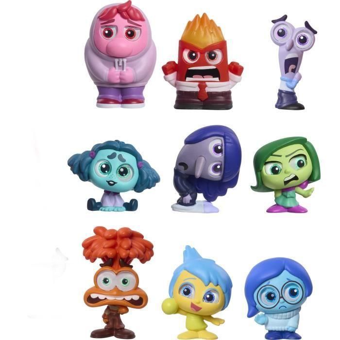 Figuras coleccionables - DISNEY PIXAR Doorables - Vice-Versa 2 Collector's Box - 9 figuras exclusivas inspiradas en la película 2