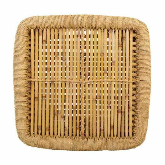 Mesa auxiliar Alexandra House Living Natural Bambú Cuerda 43 x 47 x 43 cm 2