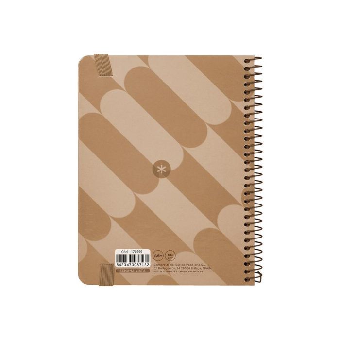 Agenda Espiral Antartik Pattern A6+ 2025 Semana Vista Color Rosa Nude Papel 80 gr 2 Agenda Espiral Antartik Pattern A6+ 2025 Semana Vista Color Rosa Nude Papel 80 gr 2