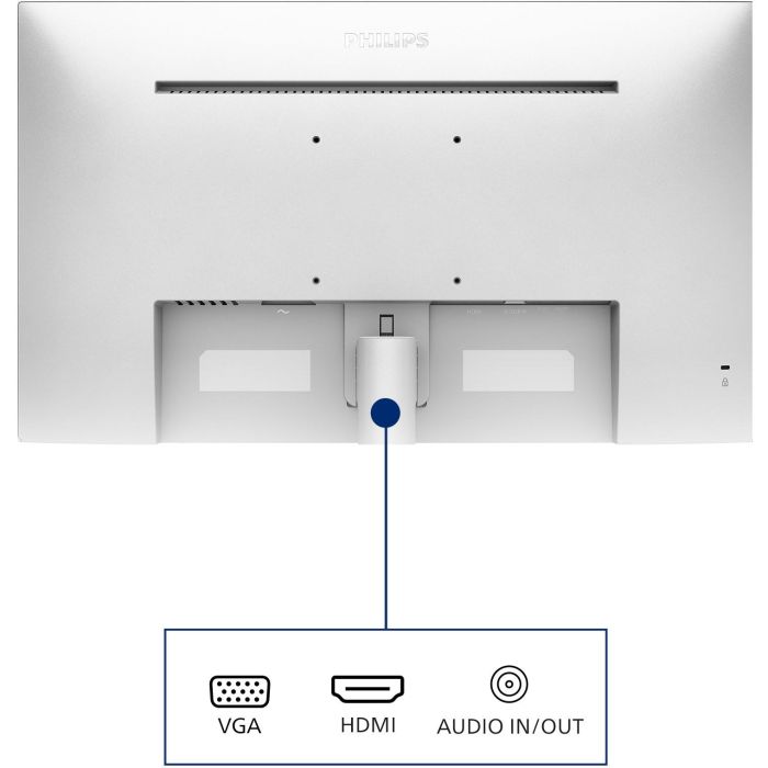 Philips Monitor 271V8AW 27" Full HD Blanco con Altavoces Integrados y Tecnología IPS 4 Philips Monitor 271V8AW 27" Full HD Blanco con Altavoces Integrados y Tecnología IPS 4