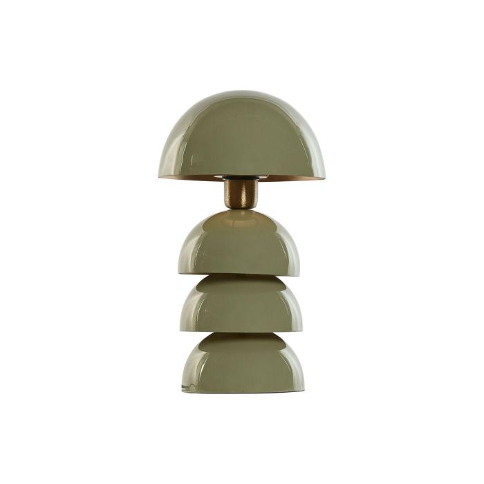 DKD Home Decor Lámpara de Sobremesa Moderna Verde de Metal con 1 Bombilla E27, 20.5 x 37 x 20.5 cm