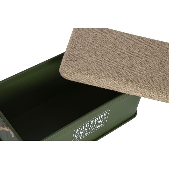 Baul Urban DKD Home Decor Verde Musgo Natural 37 x 37.5 x 69 cm Set de 3 2 Baul Urban DKD Home Decor Verde Musgo Natural 37 x 37.5 x 69 cm Set de 3 2