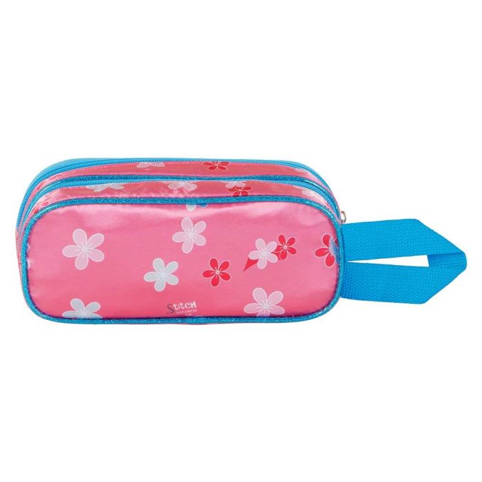 Estuche Portatodo 3D Doble Match Disney Lilo y Stitch Rosa 2