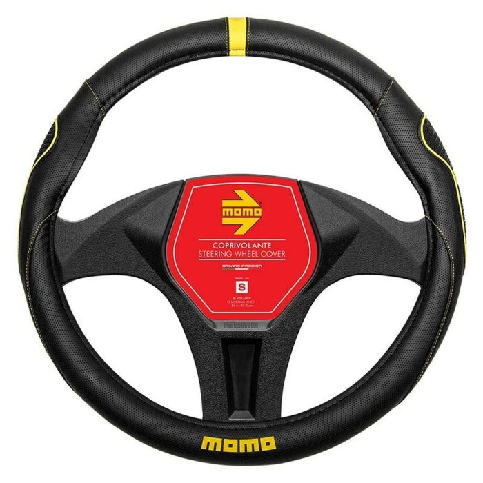 Funda para Volante MOMO MOMLSWC014BYS Amarillo Negro Ø 36 cm