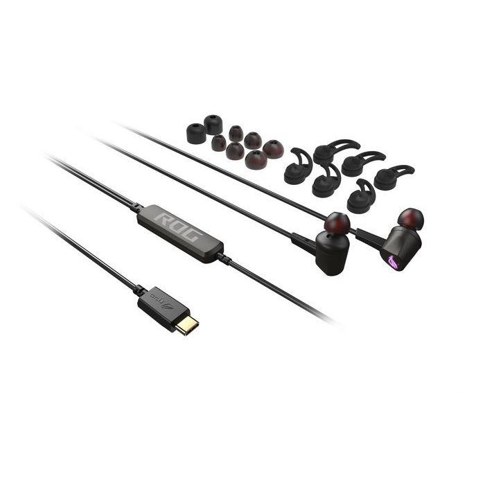 ASUS ROG CETRA II Auriculares Alámbricos Intraurales para Juego con USB Tipo C, Reducción de Ruido Activo, Negro - 90YH02S0-B2UA00 6 ASUS ROG CETRA II Auriculares Alámbricos Intraurales para Juego con USB Tipo C, Reducción de Ruido Activo, Negro - 90YH02S0-B2UA00 6