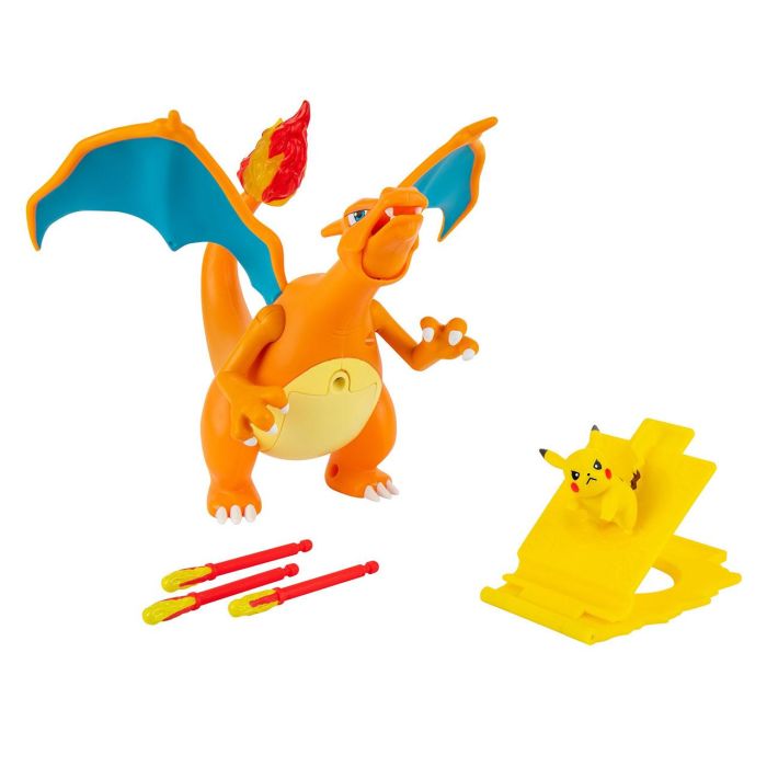 Bizak Pokemon Charizard Electrónico Vs Pikachu Figura de Lujo 63222731 con Sonidos, Luces y Movimientos Articulados, +4 Años 0 Bizak Pokemon Charizard Electrónico Vs Pikachu Figura de Lujo 63222731 con Sonidos, Luces y Movimientos Articulados, +4 Años 0