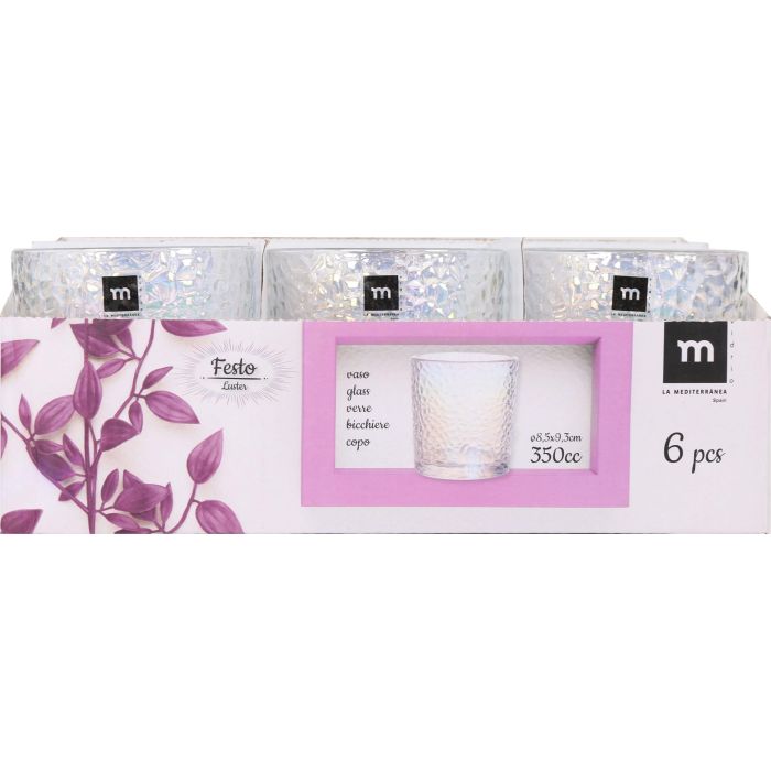 Vaso Festo Luster 350 cc - La Mediterranea (36 Unidades) 1 Vaso Festo Luster 350 cc - La Mediterranea (36 Unidades) 1