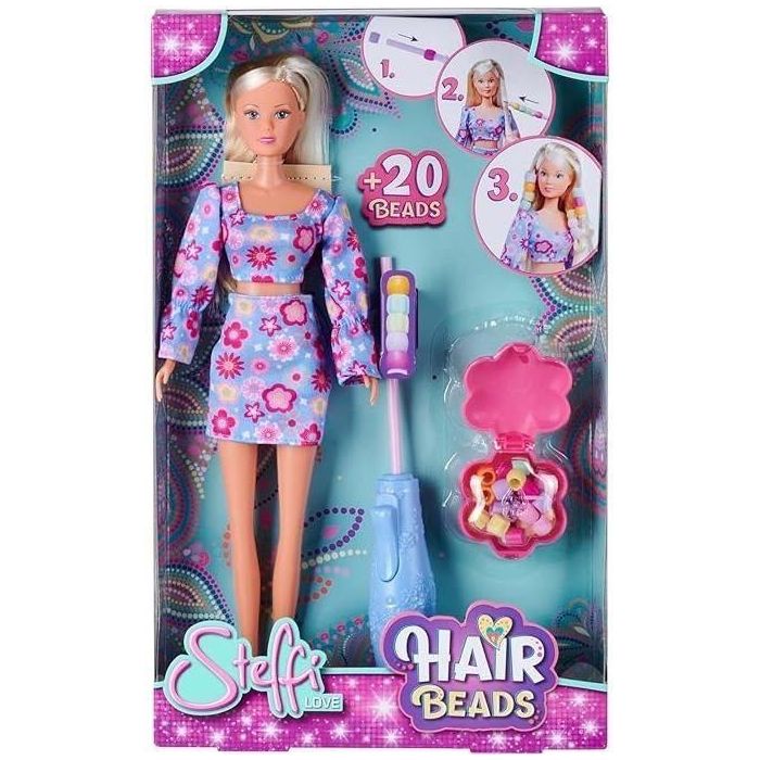 Steffi Love SIM1695897500437 Muñeca Perla de 29cm con Accesorios de Pelo. Ideal para Niñas a partir de 3 años.