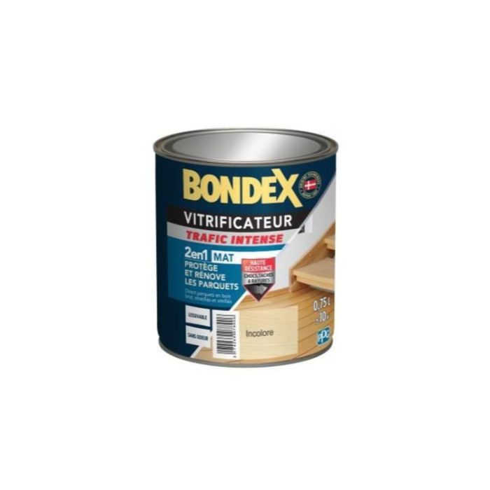 Bondex AUC3174269078906 Vitrificador para Parquet y Escaleras, Acabado Mate Incoloro, Protección y Renovación