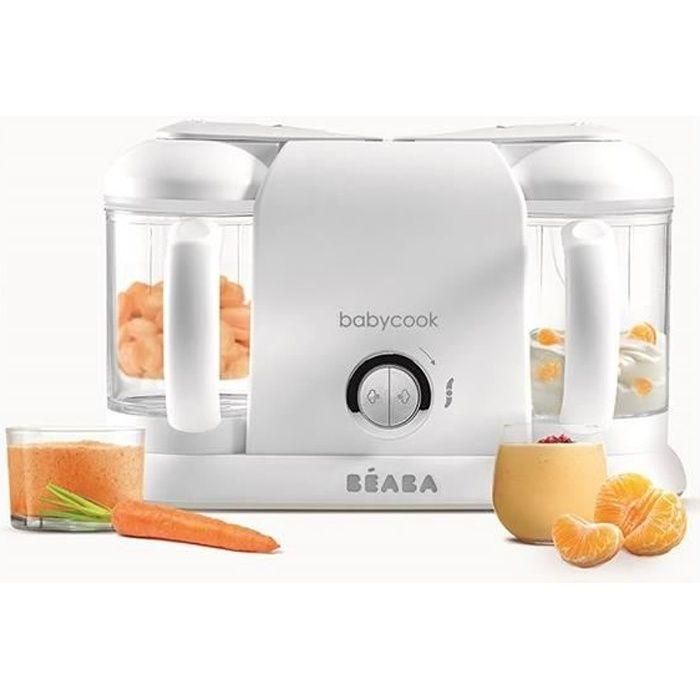 BEABA Babycook Duo Baby Robot Blanco y Plata