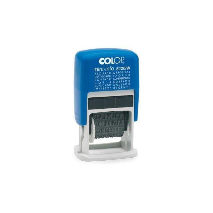 Colop Sello Printer S120-W 4 mm Formula Español Azul-Negro Colop Sello Printer S120-W 4 mm Formula Español Azul-Negro
