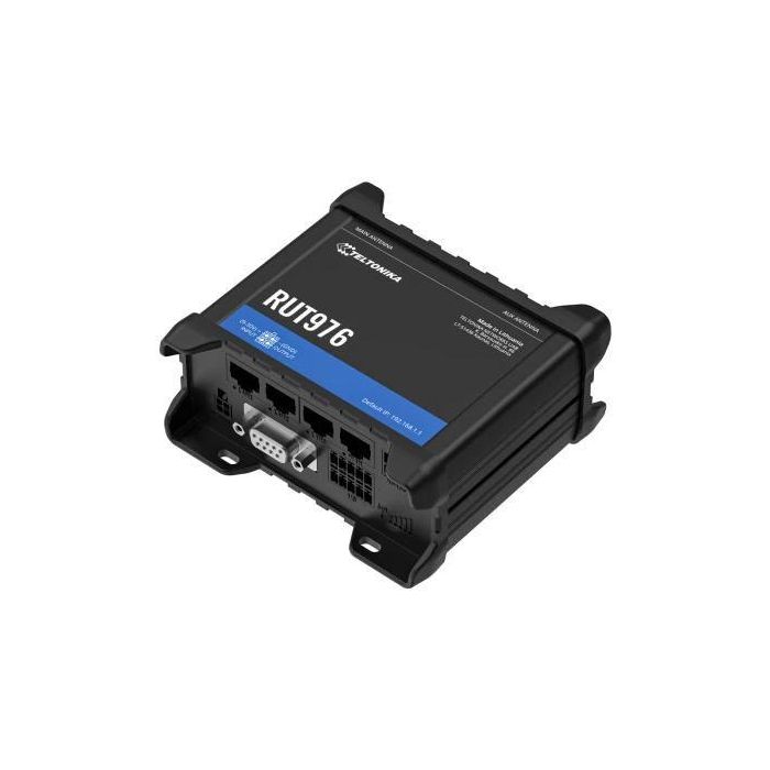 Teltonika Networks RUT976 Router Industrial 5G Redcap/4G LTE WiFi Global, Dual SIM, GNSS, Puertos RS232/RS485 3