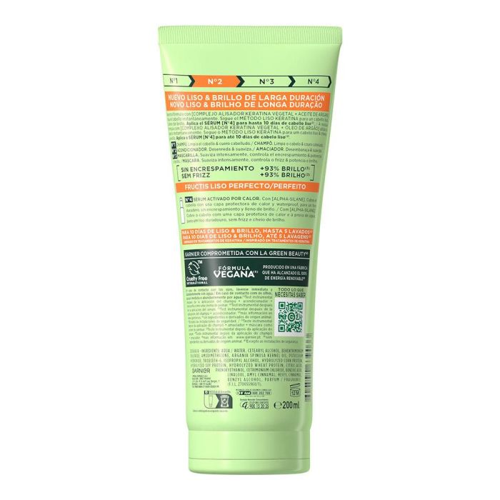 Garnier Fructis Liso Keratina Nº2 Acondicionador 200 ml | Cabello Liso Hasta 4 Días 1 Garnier Fructis Liso Keratina Nº2 Acondicionador 200 ml | Cabello Liso Hasta 4 Días 1