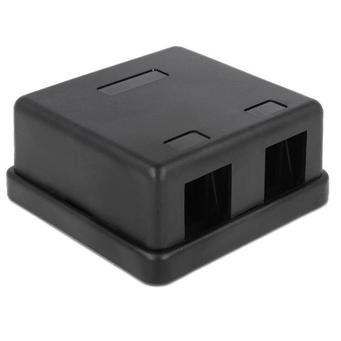 Noname KEYSTONE SURFACE MOUNTED BOX 2 PORT BLACK Noname KEYSTONE SURFACE MOUNTED BOX 2 PORT BLACK