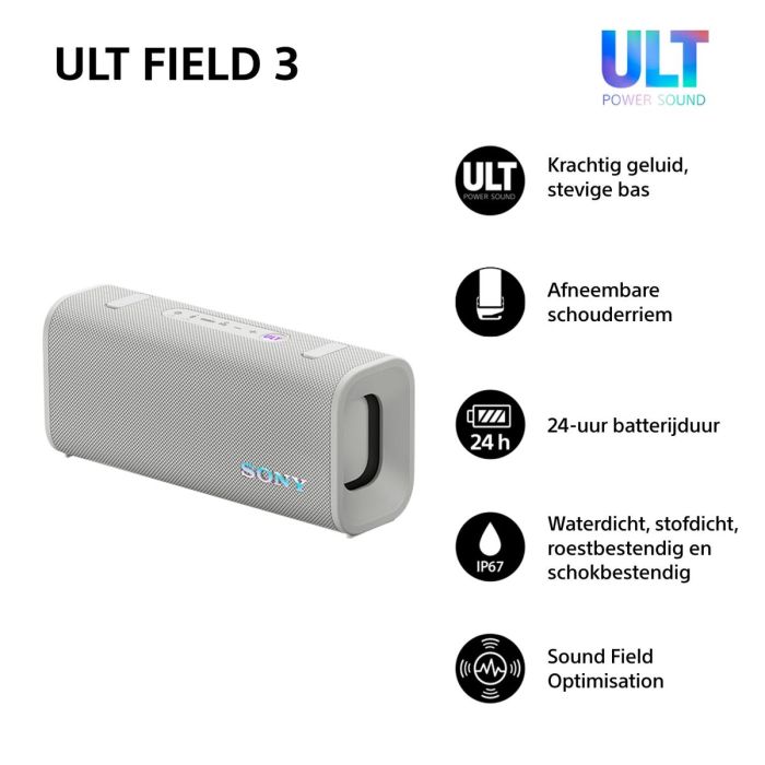 Altavoz Bluetooth Portátil Sony SRSULT30W.CE7 Blanco 100 W 20 Altavoz Bluetooth Portátil Sony SRSULT30W.CE7 Blanco 100 W 20