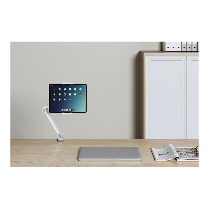 Neomounts DS15-545WH1 Soporte para Tablet Full Motion para Tablets de 4.7-12.9", Universal, Blanco