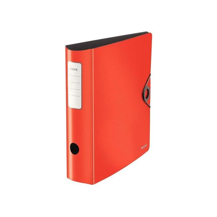 Archivador Palanca Leitz Active Solid Polyfoam  A4 82Mm Rojo 5 unidades