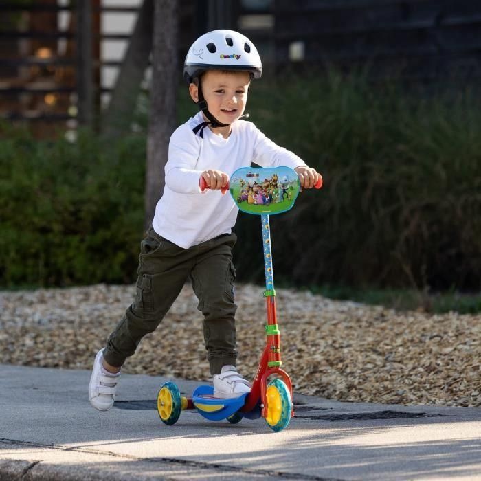 Smoby SMO750907 Patinete 3 Ruedas Silenciosas Super Mario Estructura de Metal Manejo Ajustable 2