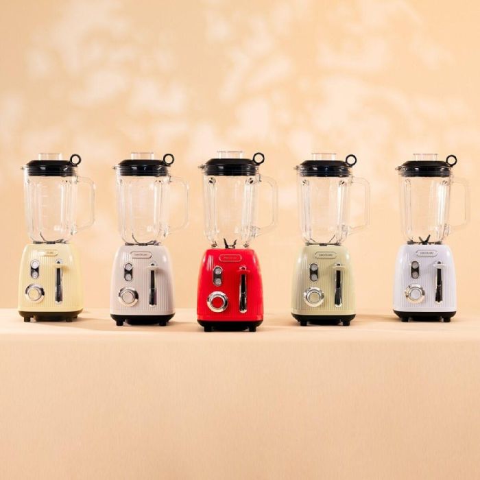 Batidora de Vaso Cecotec Power Black Titanium RetroRed Rojo 3