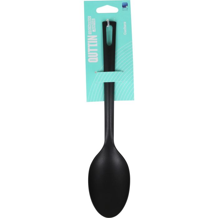 Cuchara de Nylon Quttin 29x6 cm Negra (24 Unidades) 1 Cuchara de Nylon Quttin 29x6 cm Negra (24 Unidades) 1