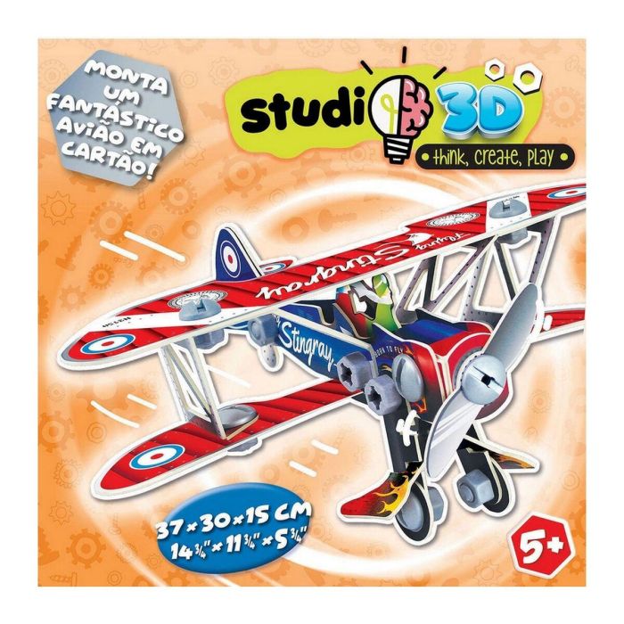 Avión de Maqueta Educa Studio 3D 56 Piezas (37 x 30 x 15 cm) 7 Avión de Maqueta Educa Studio 3D 56 Piezas (37 x 30 x 15 cm) 7