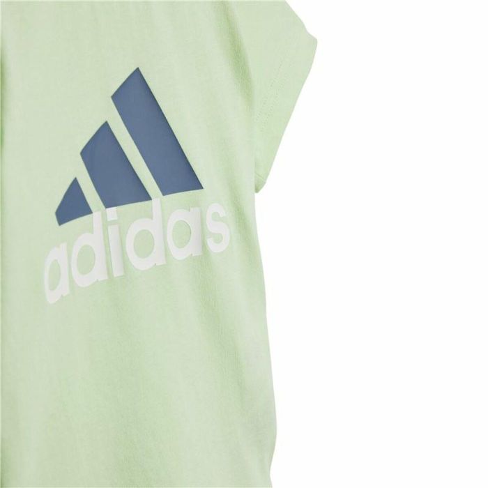 Conjunto Deportivo para Bebé Adidas Bl Cotton Set Infantil Azul Verde Claro