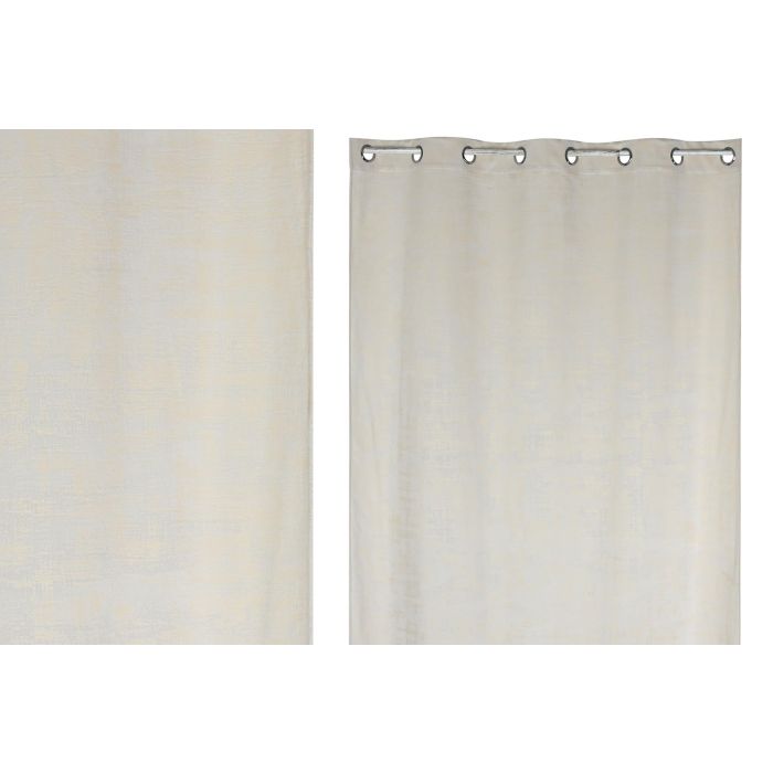 Cortina Urban DKD Home Decor Crudo 280 x 140 cm (2 Unidades)