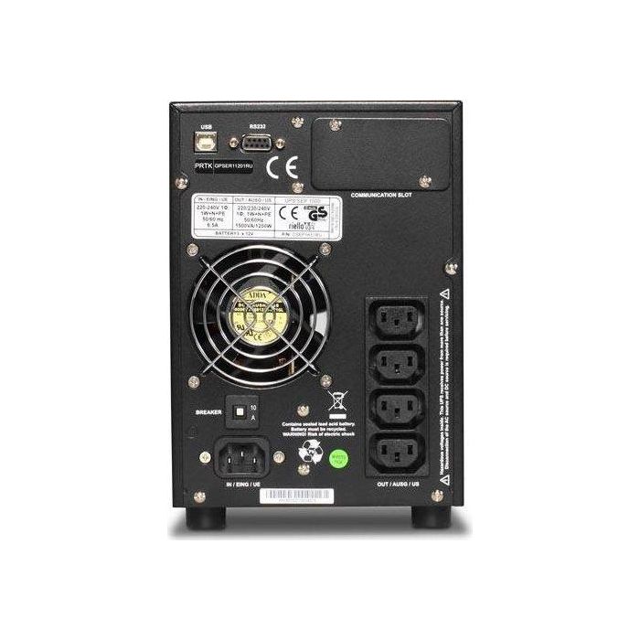 Riello SEP 1500 Sistema de Alimentación Ininterrumpida (UPS) 1,5 kVA 1200 W 4 Salidas AC 1