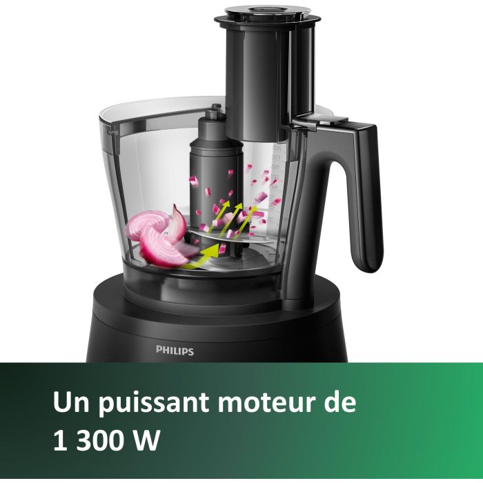 Philips HR7776/90 Robot de Cocina Multifunción 1000W con Amasadora, 3.4L Tazón, 1.5L Licuadora, 12 Velocidades - Negro 3 Philips HR7776/90 Robot de Cocina Multifunción 1000W con Amasadora, 3.4L Tazón, 1.5L Licuadora, 12 Velocidades - Negro 3