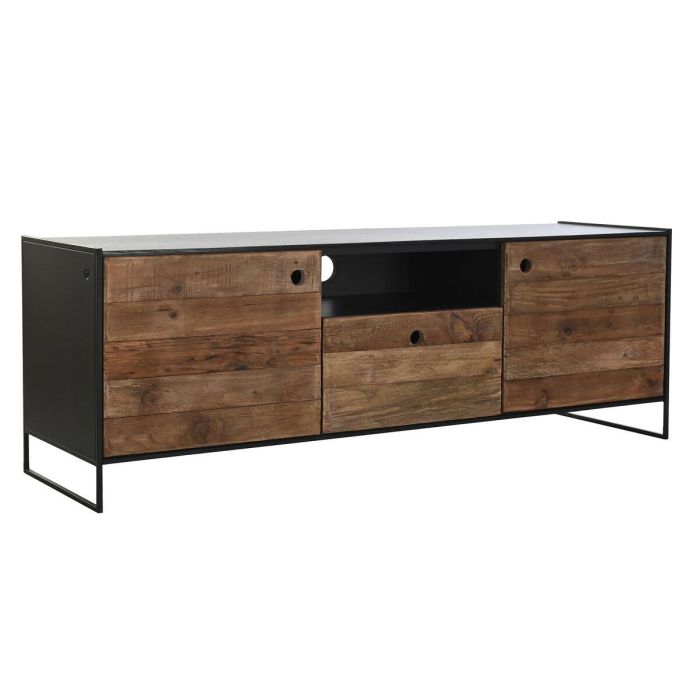 Mueble Tv Alpino DKD Home Decor Negro Naranja 40 x 51 x 144.5 cm