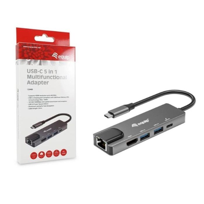 Cable USB Equip 133489 Gris 1 Cable USB Equip 133489 Gris 1