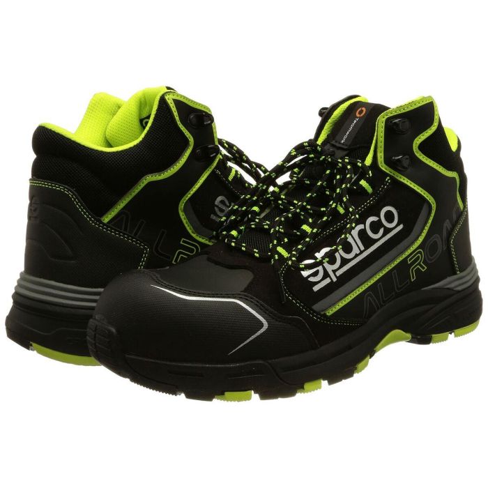 Sparco S0752942NRGF Zapato Seguridad Allroad-H Motegi S3, Nylon Repelente Agua, Puntera Composite, Negro-Amarillo, Talla 42 2 Sparco S0752942NRGF Zapato Seguridad Allroad-H Motegi S3, Nylon Repelente Agua, Puntera Composite, Negro-Amarillo, Talla 42 2