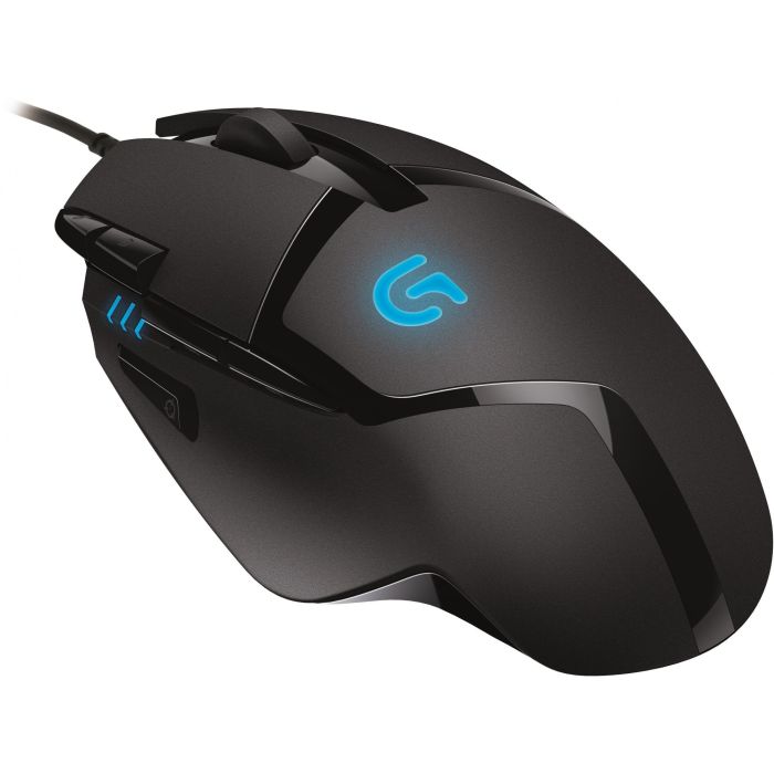 Logitech G402 Hyperion Fury Ratón Gaming FPS, el más rápido del mundo, USB-A, Sensor Fusion Engine 400 IPS, 8 botones.