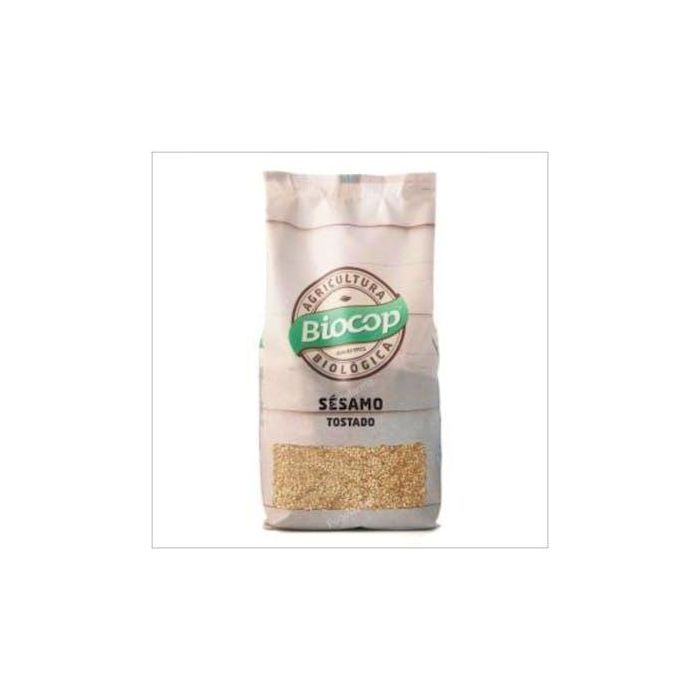 BIOCOP Sésamo Tostado Bio 500g - Condimento y Alimento Fuente de Proteínas y Fibra